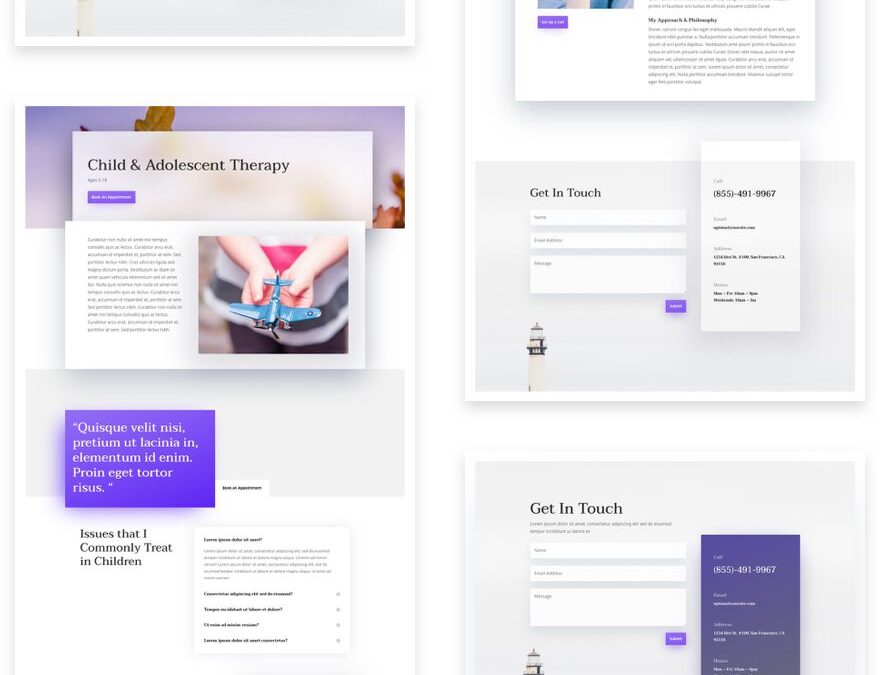 divi psychologist layout pack