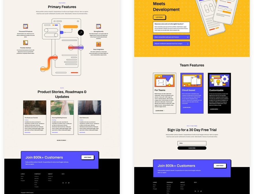 divi software layout pack