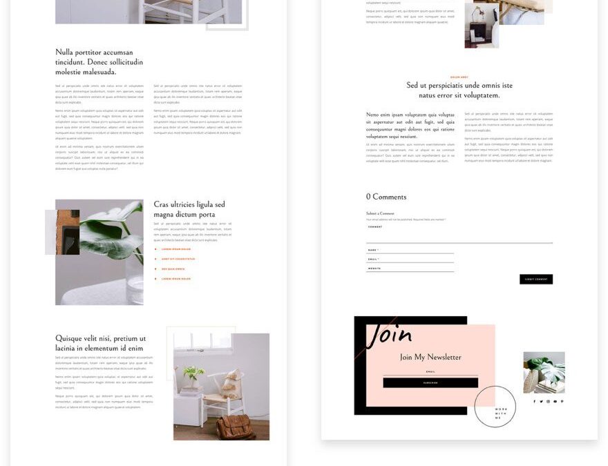 divi influencer layout pack