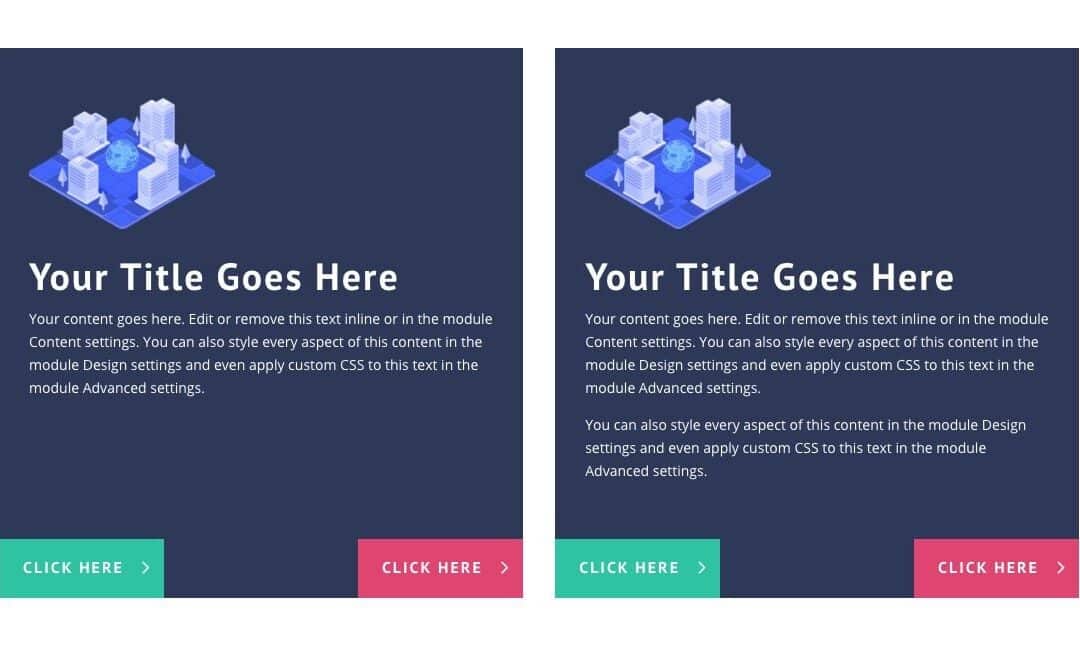 divi button layouts