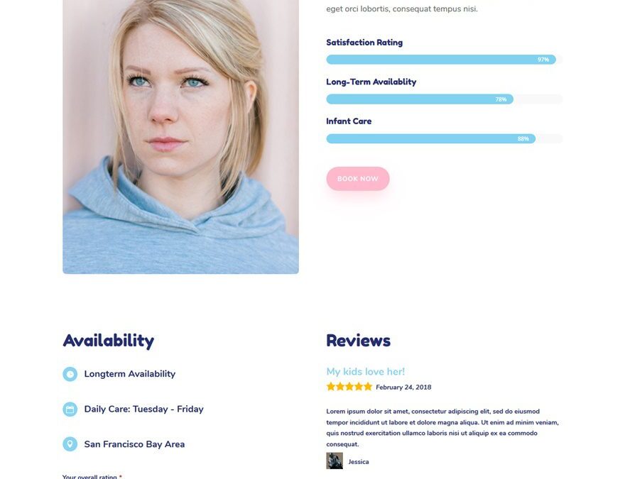 How to Add Star Reviews to Profile Pages with Divi's Babysitter Layout