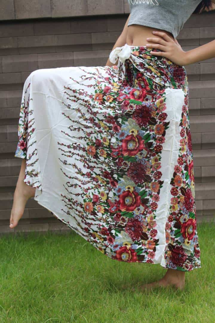 Flowers hotsell boho skirt