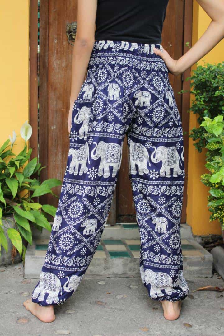 Navy Blue Elephant Pants