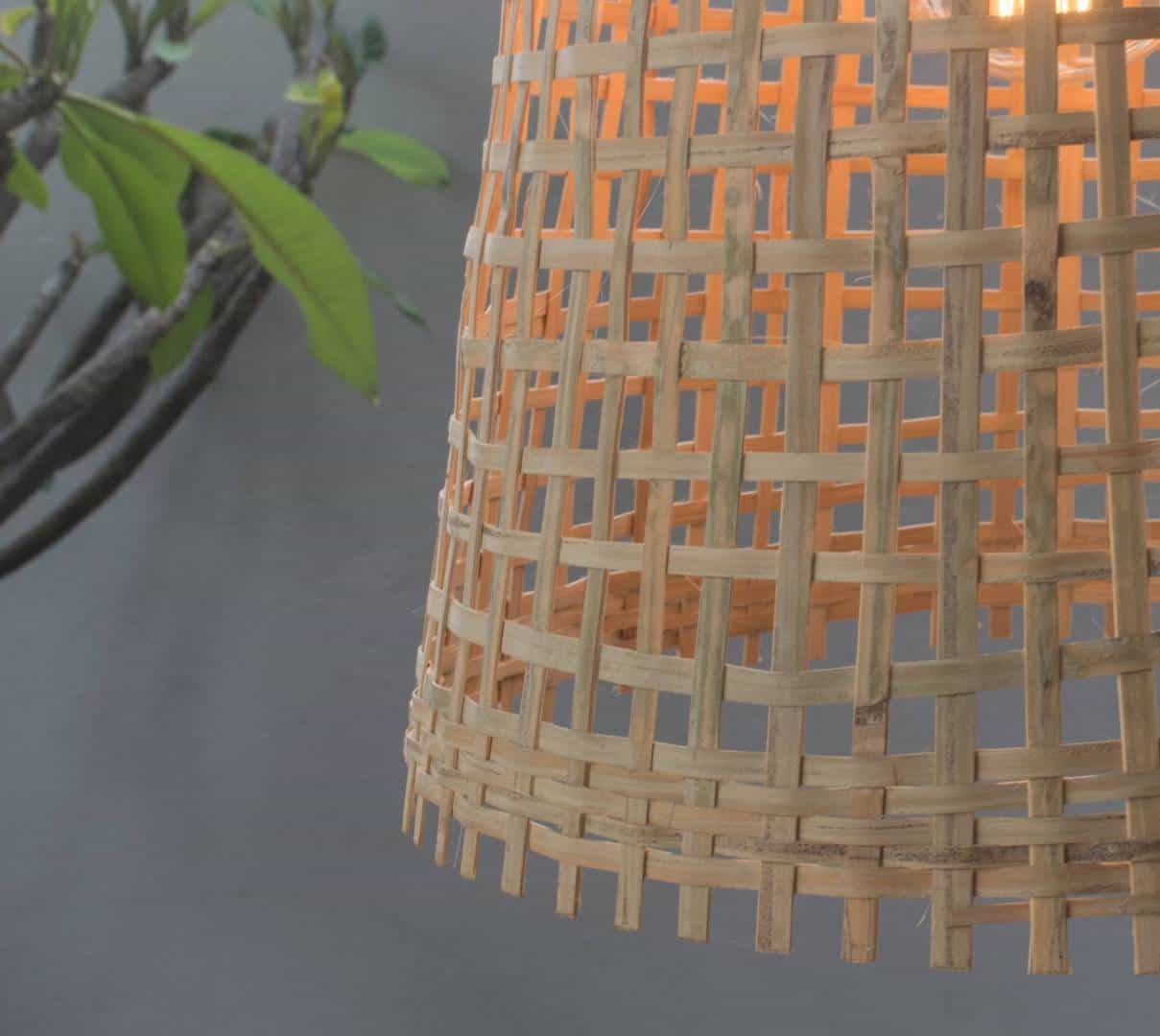 เฟอร์นิเจอร์ :: แสงสว่าง :: Bamboo Pendant Light - Handmade Wooden