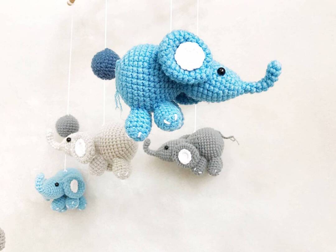 Crochet elephant mobile discount pattern