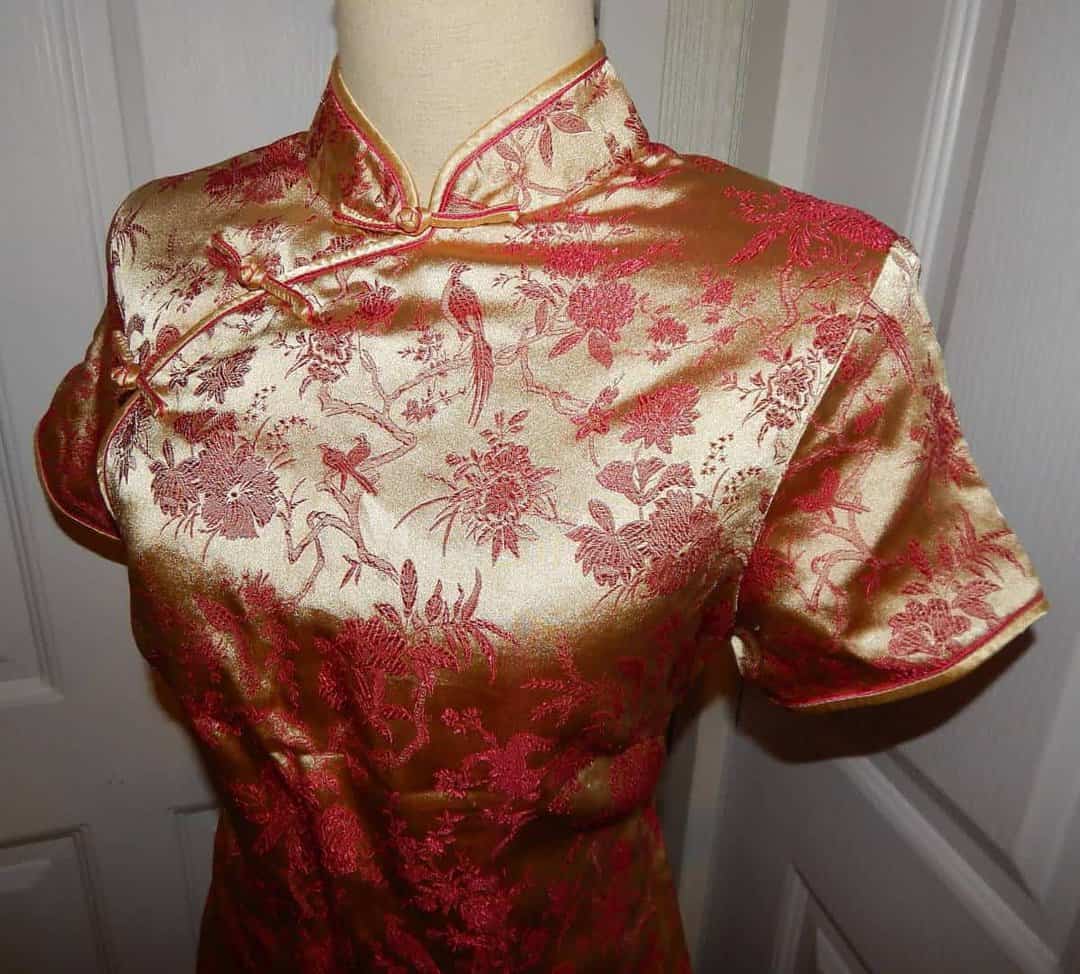 asian brocade dress