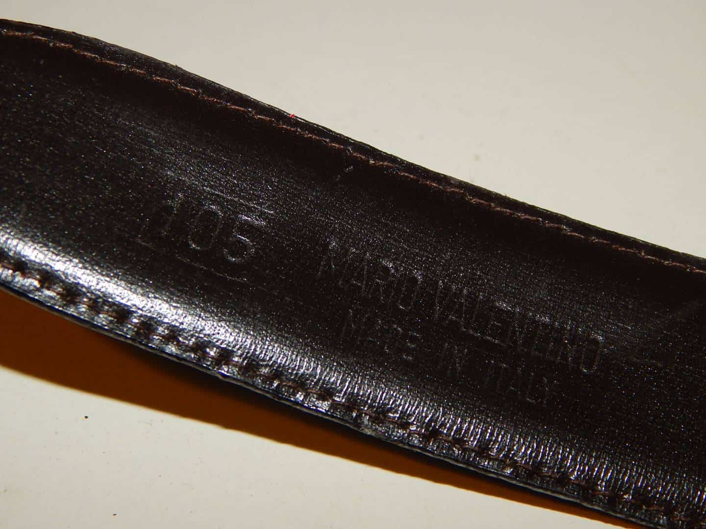 Vintage Valentino Belt Buckle on Leather Mens size 40.
