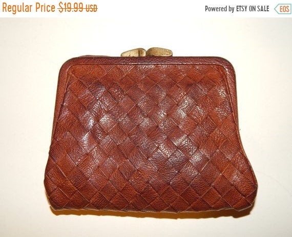 20% Sale Retired Japan Brand GENTEN Woven Leather Wallet With