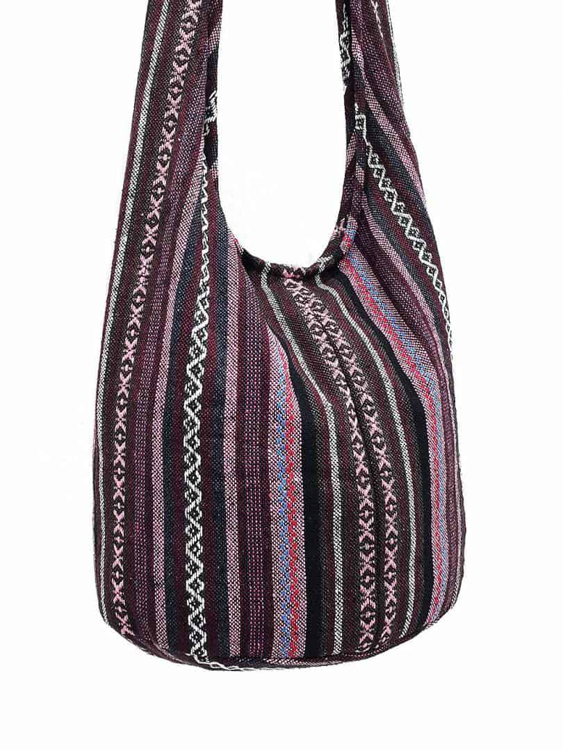 Woven Cotton Bag Thai Bag Hippie bag Hobo bag Boho bag Shoulder bag Sling  bag Tote Crossbody bag Purse Women bag Handbags Long Strap CWB