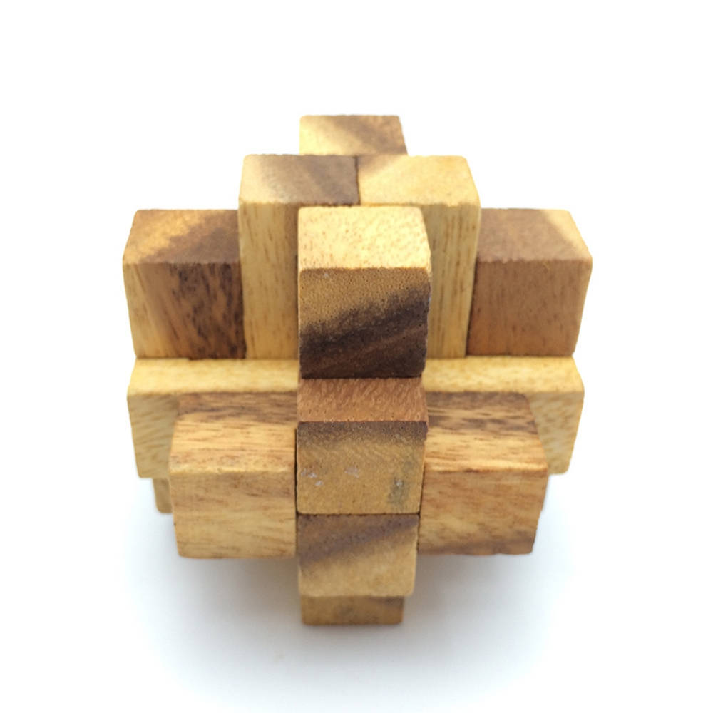 Wooden Toy : Diamond Cube Puzzle 2 - The Organic Natural Puzzle Game Play  for Baby and Kids - LaFactory