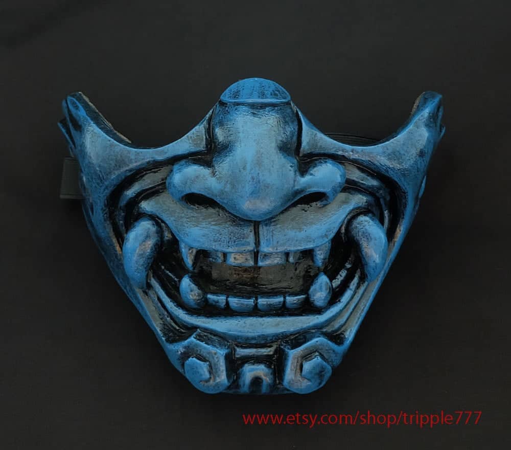 Art And Decoration Masks Half Cover Knight Samurai Mask Airsoft Mask Halloween Costume Cosplay Steampunk Wall Mask Hannya Kabuki Evil Demon Onimaru Mask Ma231 The Only Marketplace With A Soul