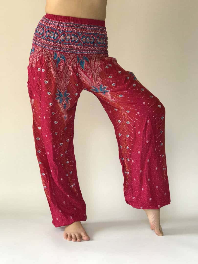 SM0071 Lady Thai smock pant Gypsy Pants Rayon Pants,Aladdin Pants Maxi ...