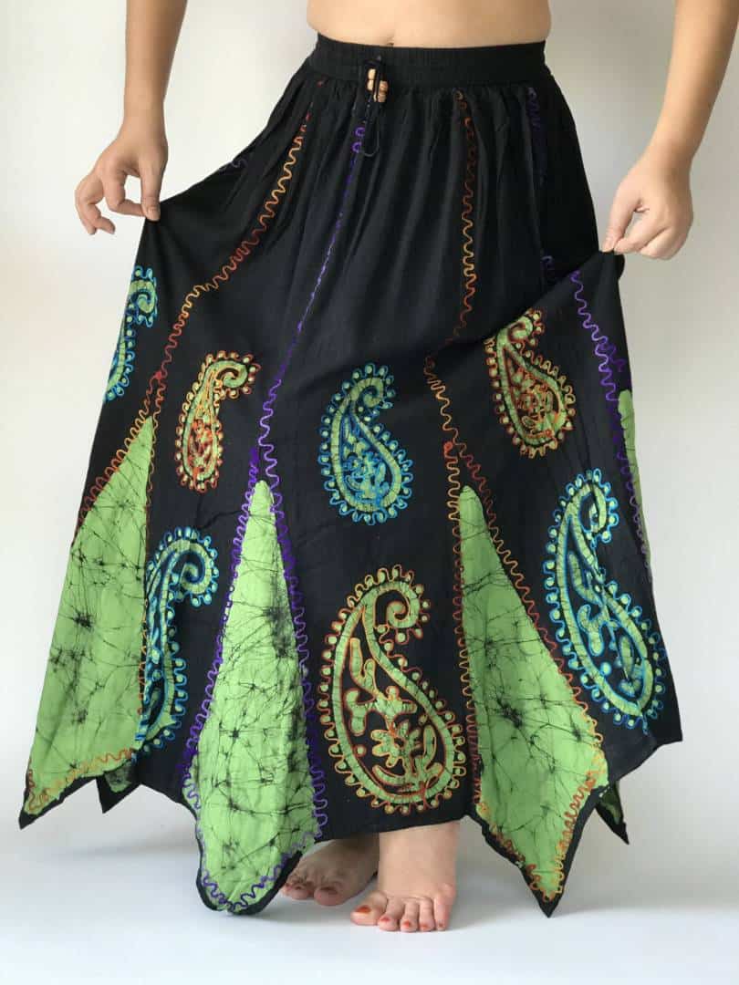 Tie dye clearance indian skirt