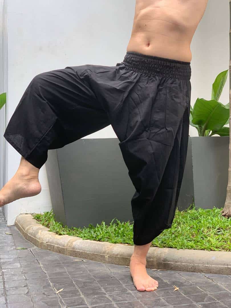 Baggy Pants With Tight Ankles - M / Gray  Harem pants men fashion, Harem  pants men, Black pants men