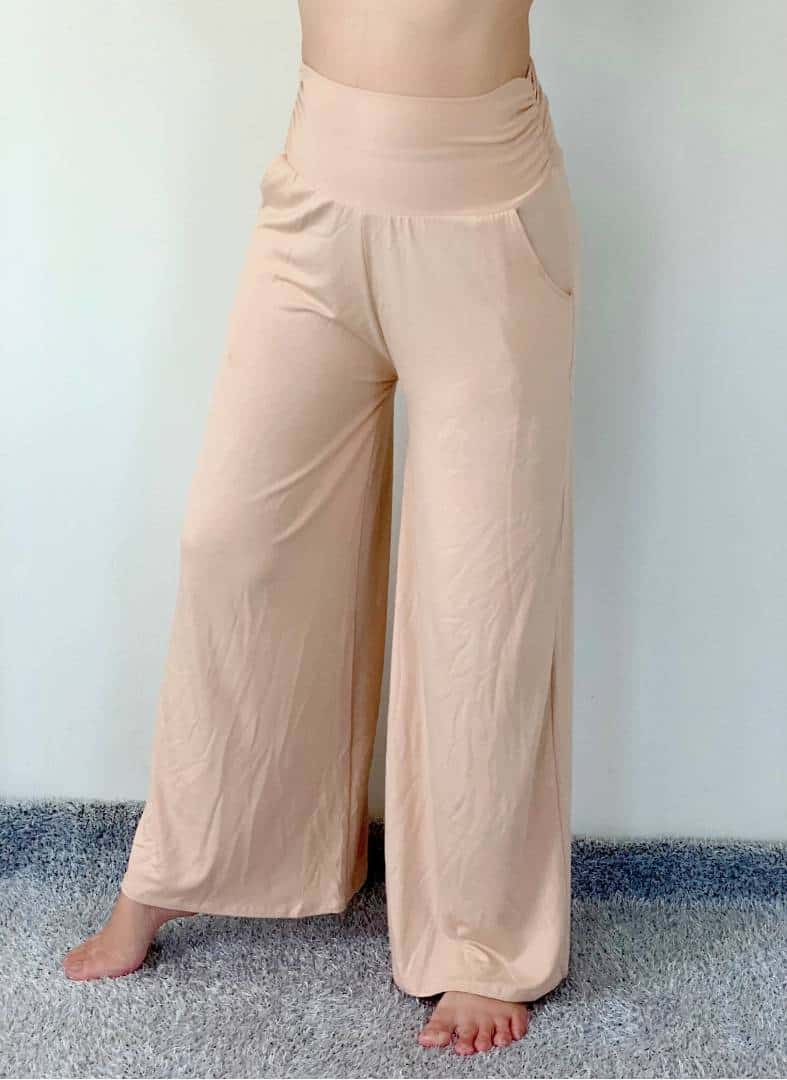 WL0302 Stretch Wide Leg Yoga Pants High Waist, Yoga Pants Elastic Waist  Wide Leg - LaFactory