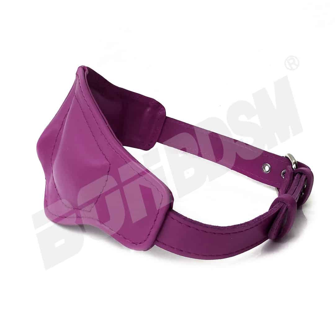 Blindfolds Leather Soft Padded Blindfold for Fetish BDSM Play