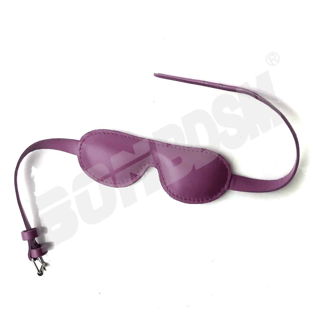 Blindfolds Leather Soft Padded Blindfold for Fetish BDSM Play