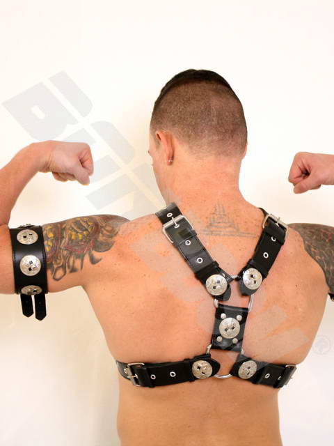 Bondage Chest Harness, HEAVY-DUTY Gladiator genuine leather, BDSM