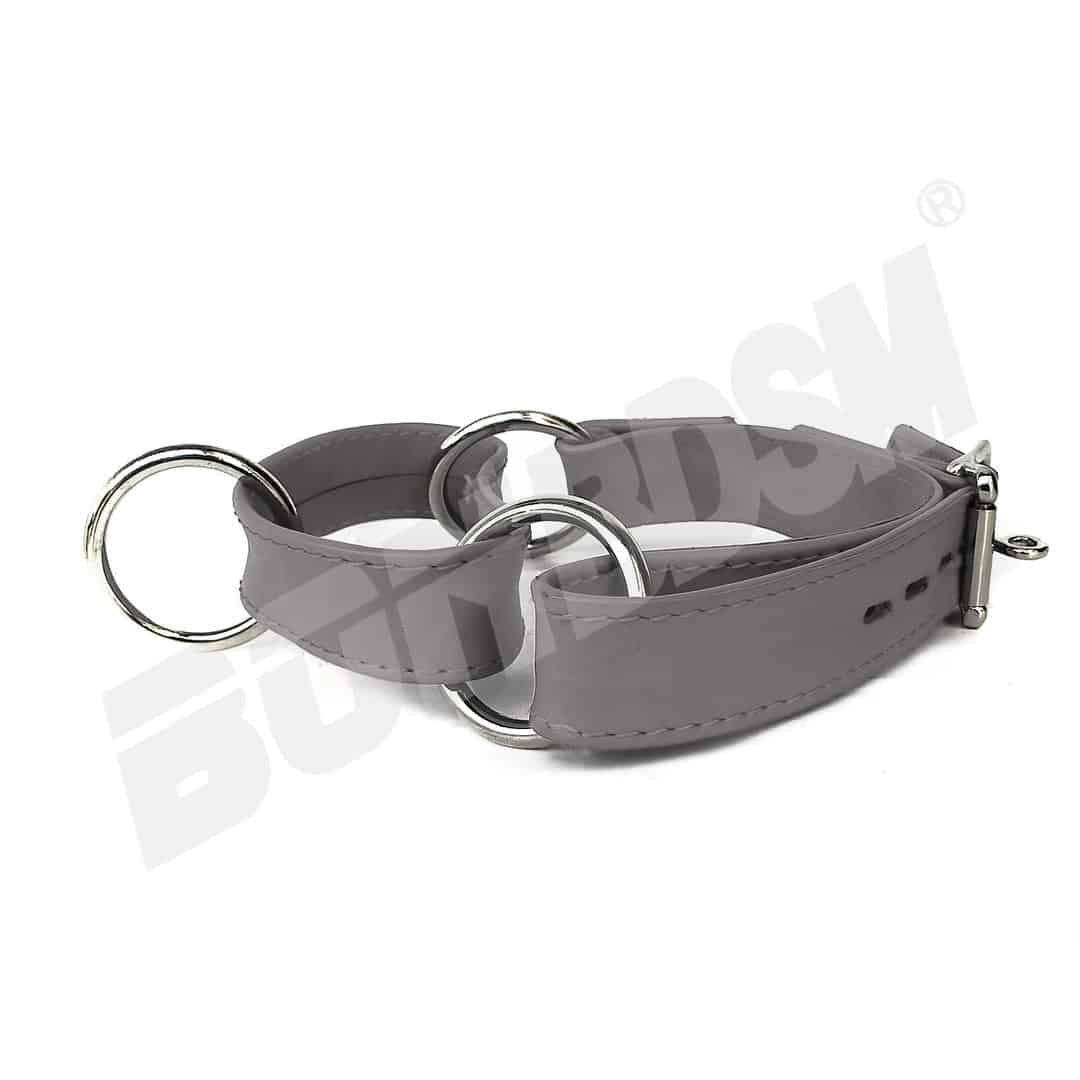 Bondage leather choke collar, Asphyxiation Training & Play neck cuff choker  w locking buckle, bdsm slave fetish restraints, Gift Mature - LaFactory