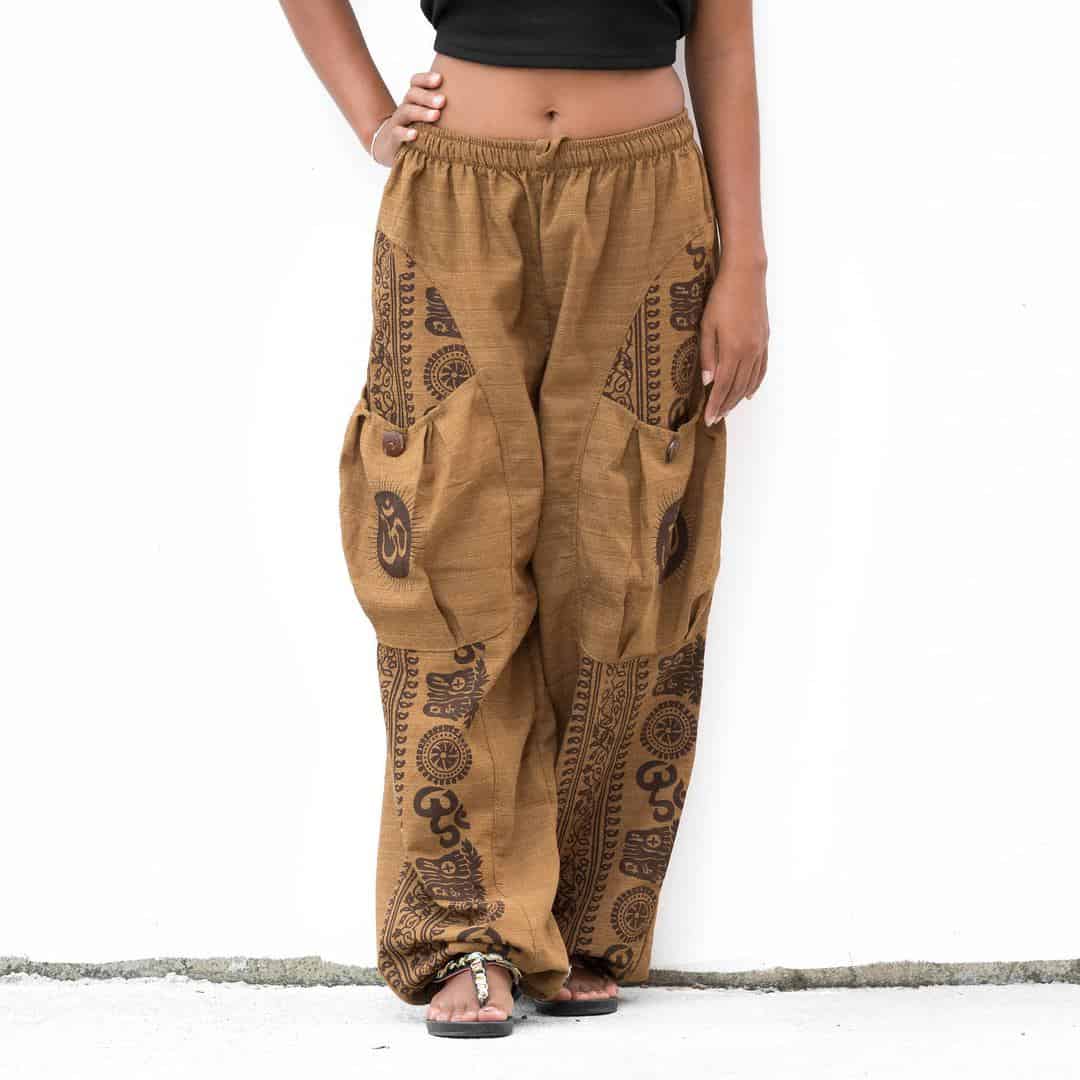 Harem Pants Women Men / Boho Yoga Pants / 100% Cotton - LaFactory