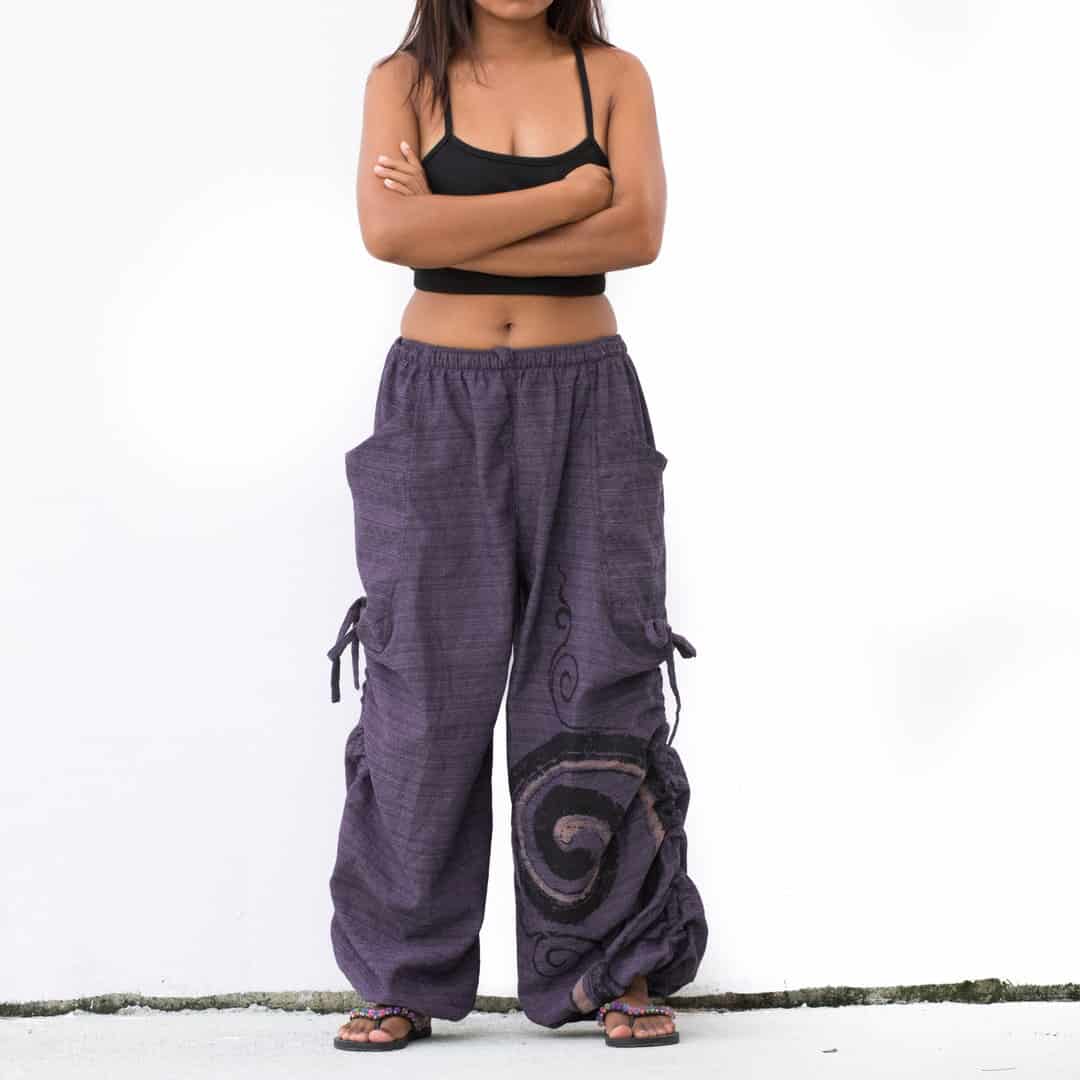 Harem Pants Women Men / Boho Yoga Pants / 100% Cotton - LaFactory