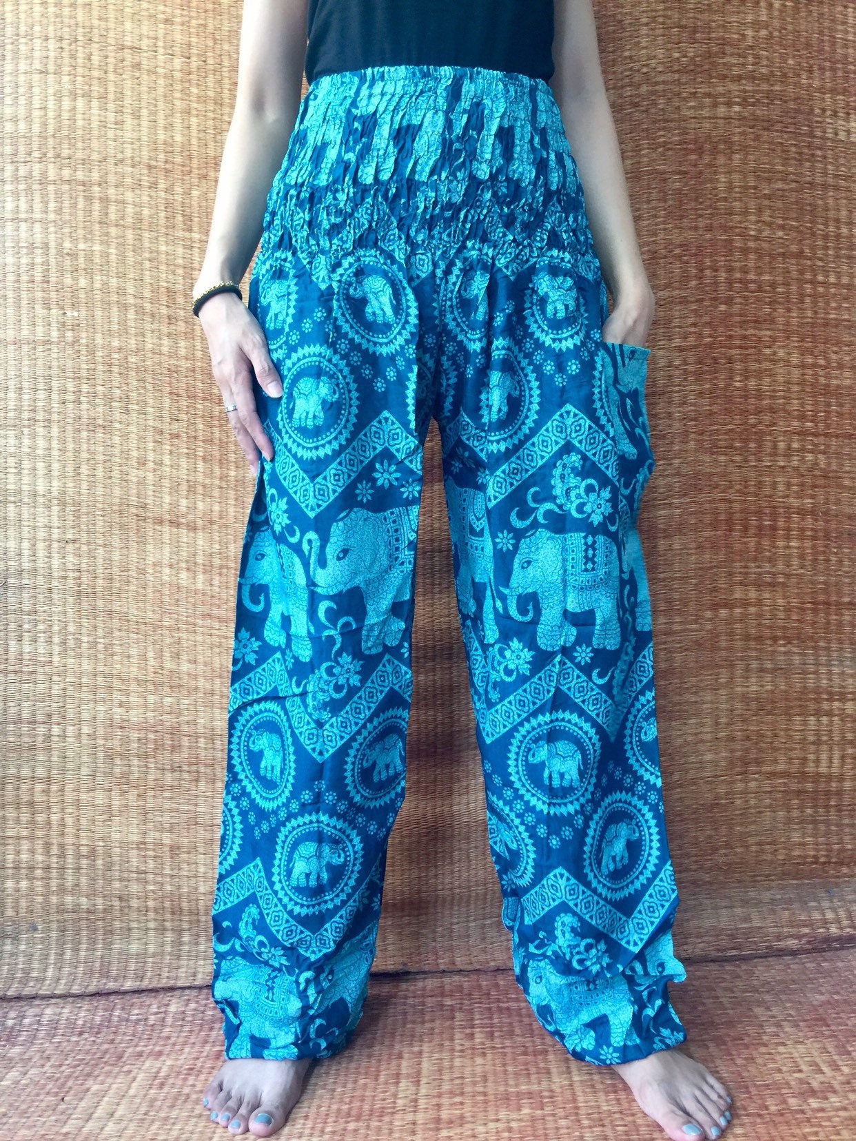 Paisley Trousers Yoga Pants Hippie Boho Style Festival Gypsy