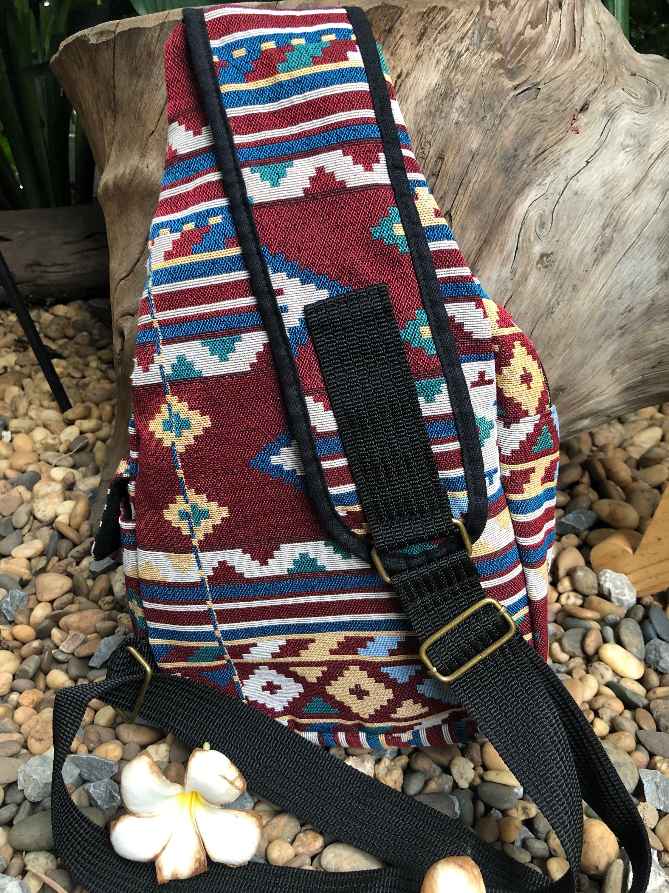 Aztec-Print Tribal Crossbody Bag: Durable Sustainable & Fashion