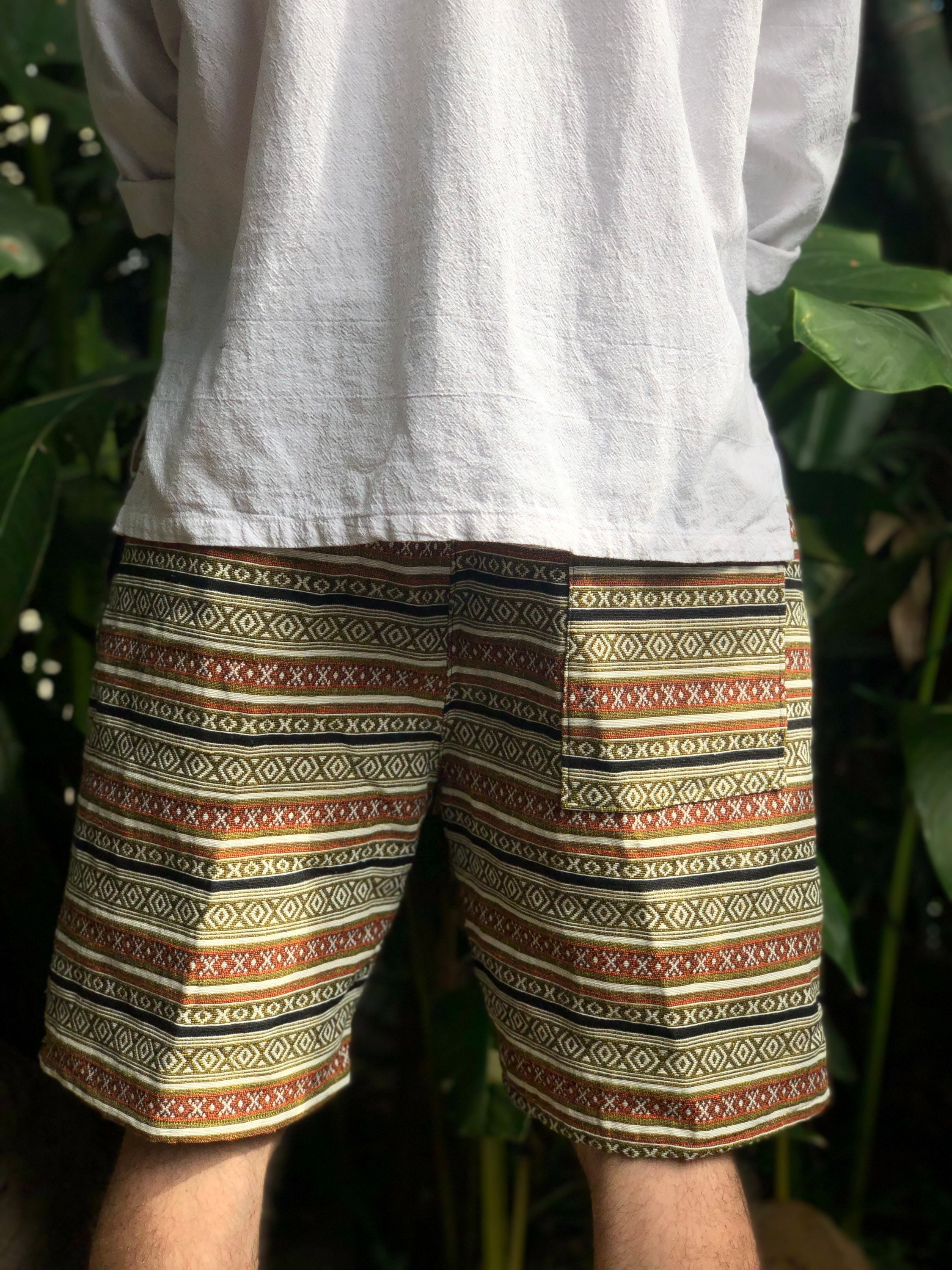 Mens bohemian clearance shorts