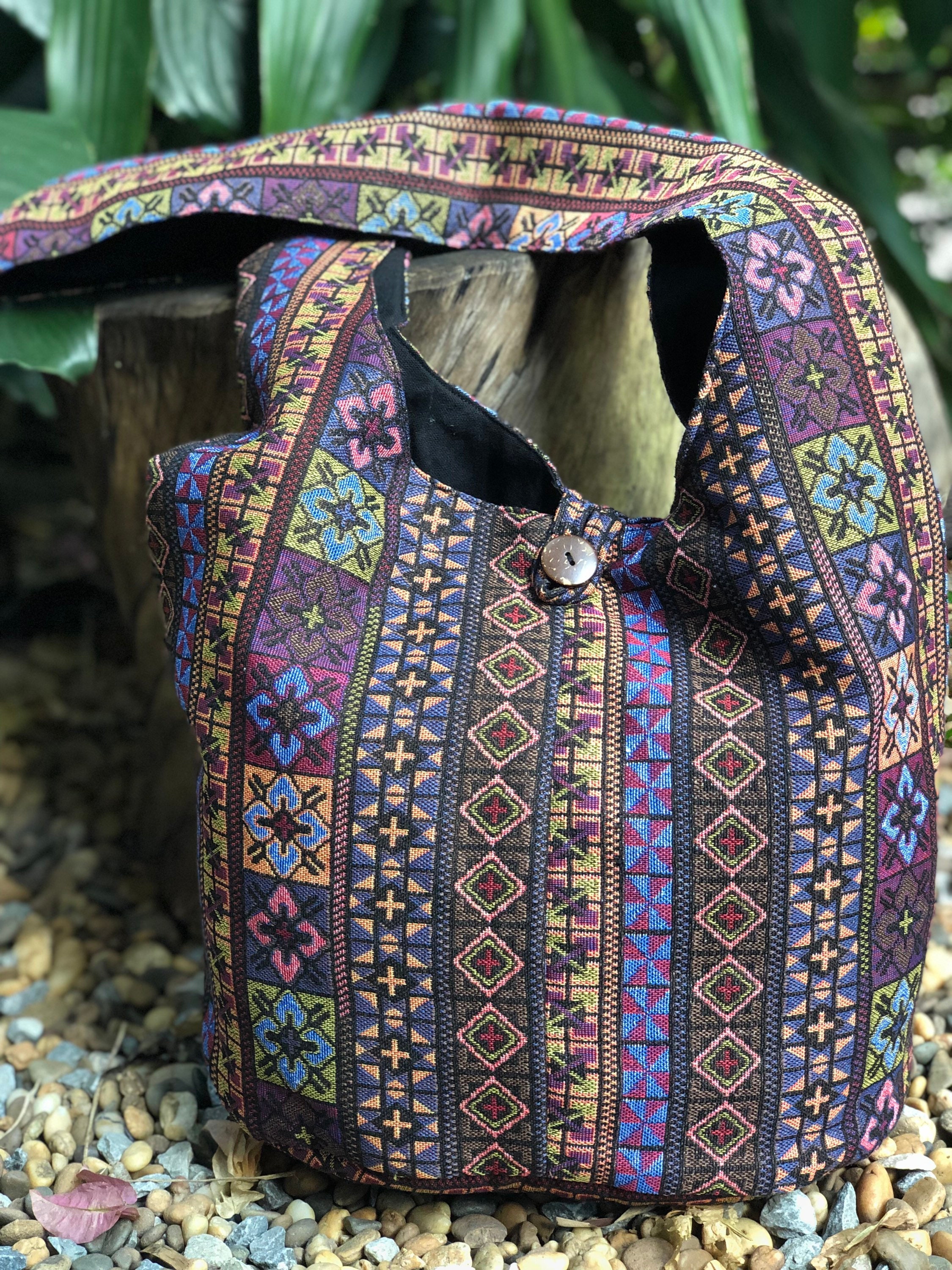 Crossbody Shoulder Bag Hippie Tribal Boho Bag Sling bag Ikat Aztec