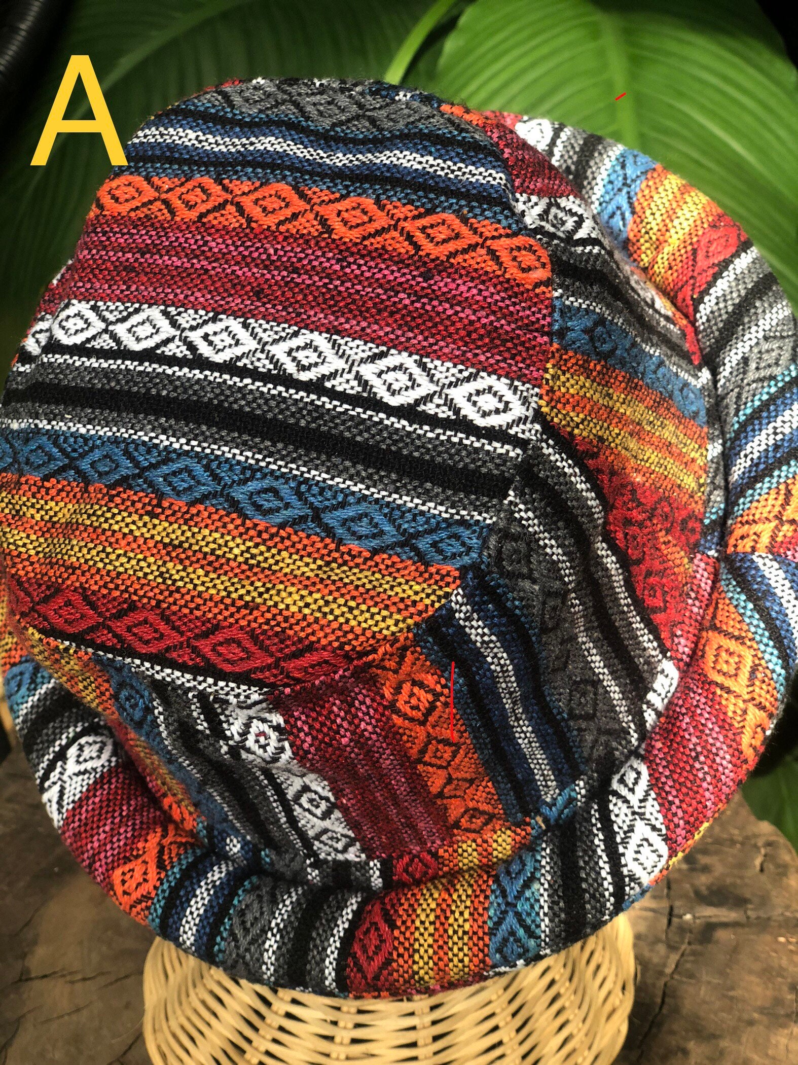 Products :: Cotton Boho Roll brim Hat Aztec hat Hippie Style Woven