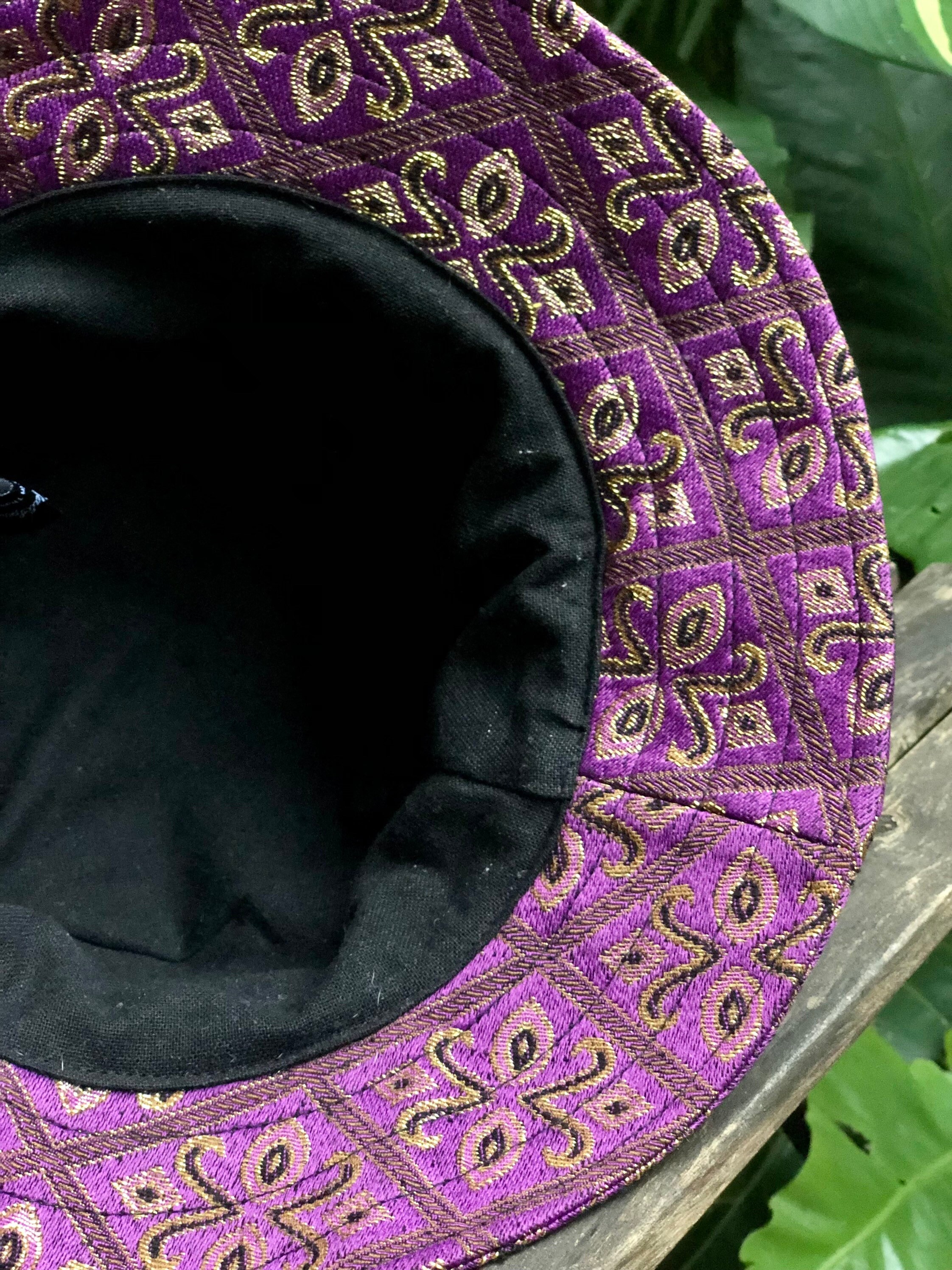 Purple Metallic Bucket Hat