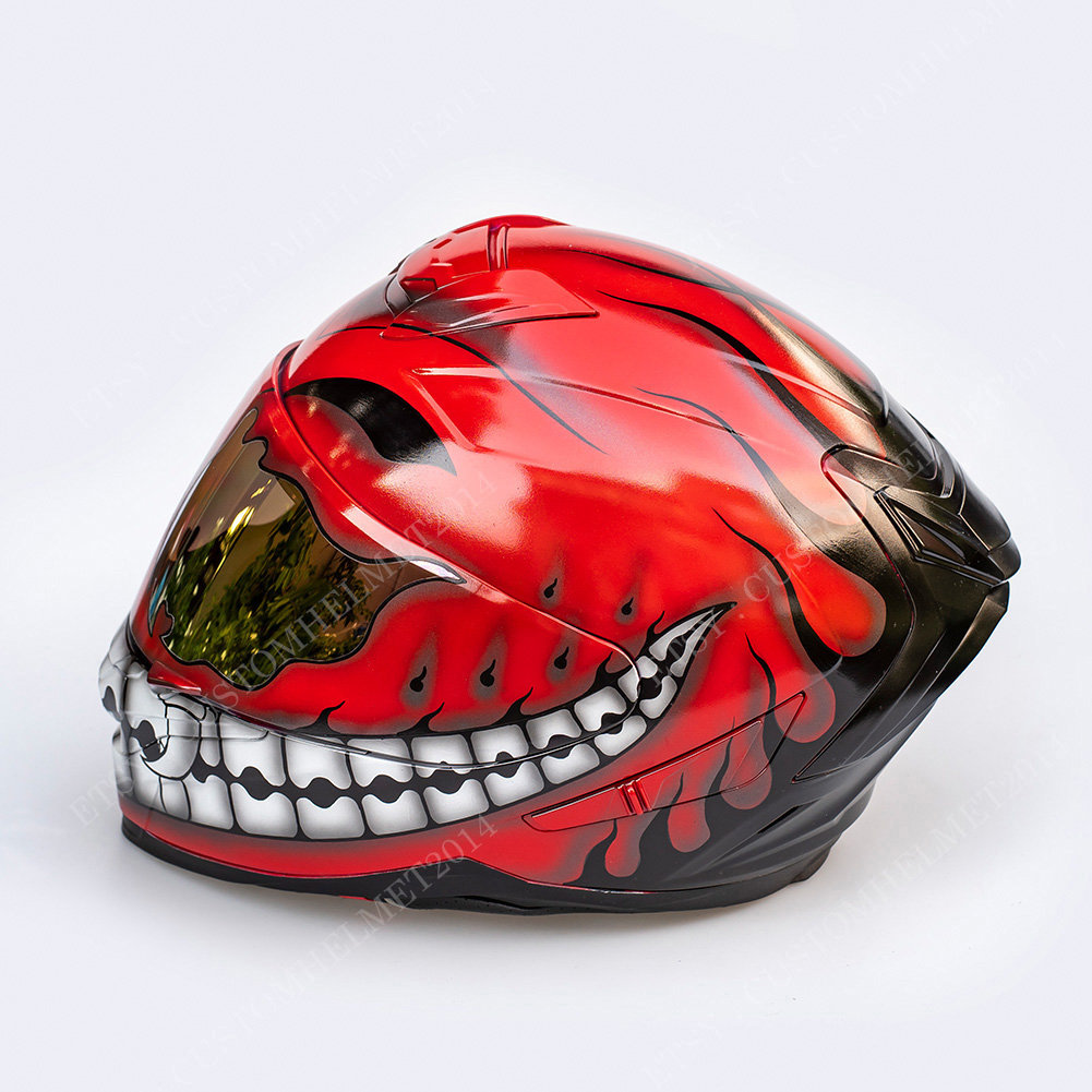 VENOM Custom Airbrushed Motorcycle Helmet