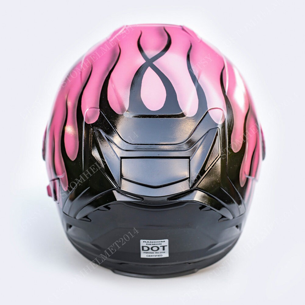 Custom helmet, Custom motorcycle helmet, Superbike helmet, Bike helmet,  Carting helmet, Crash Helmet, Airbrush painted Pink Smiley CH01 - LaFactory