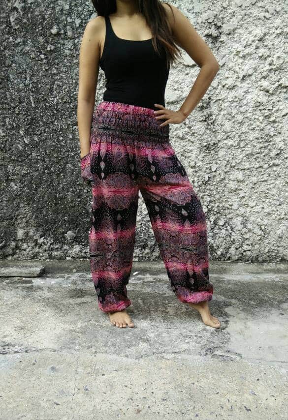 Boho Style Paisley Print Pants