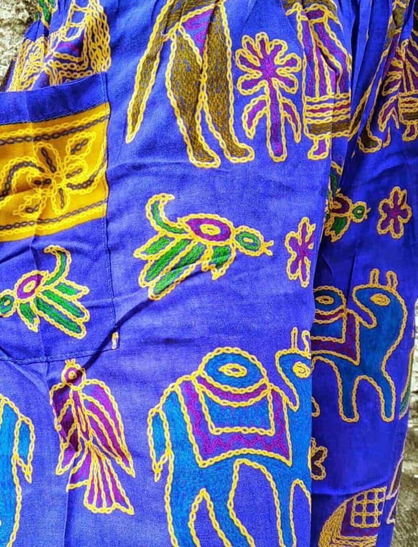 elephants Unique Print Trousers Yoga Pants Hippies Boho Ancient