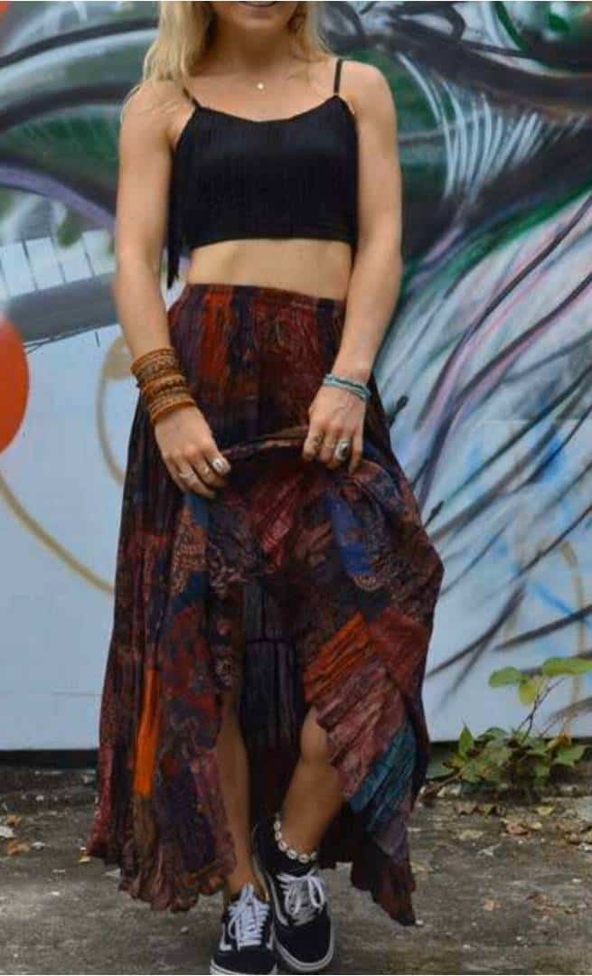 Boho Patchwork skirt,Maxi Dress,patchwork dress,Hippie Skirt