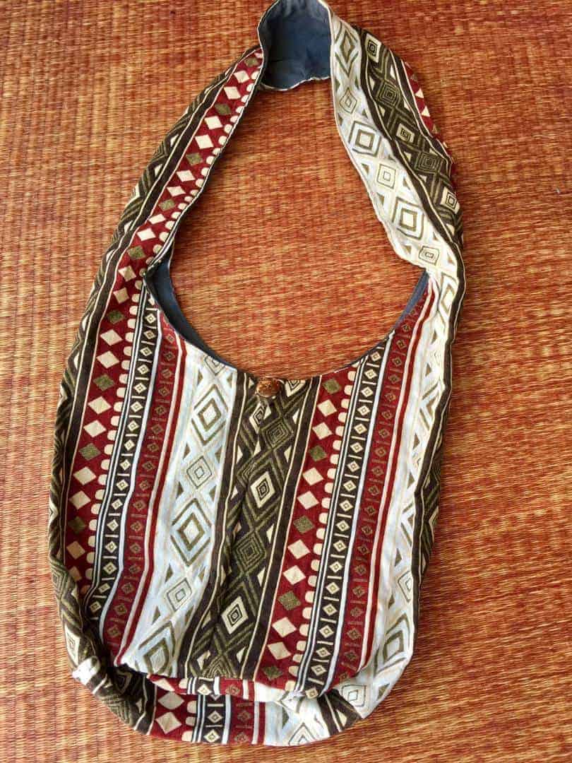  Crossbody bag Tribal Boho Bag Sling bag Hippies Ikat Aztec style  Hobo Yam Tote Messager Hand woven Nepali neural fabric men women vegan gift  - LaFactory: la seule marketplace avec