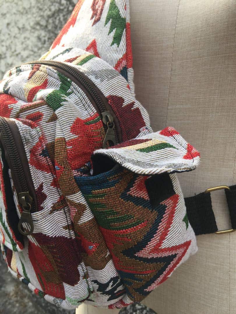 Aztec-Print Tribal Crossbody Bag: Durable Sustainable & Fashion