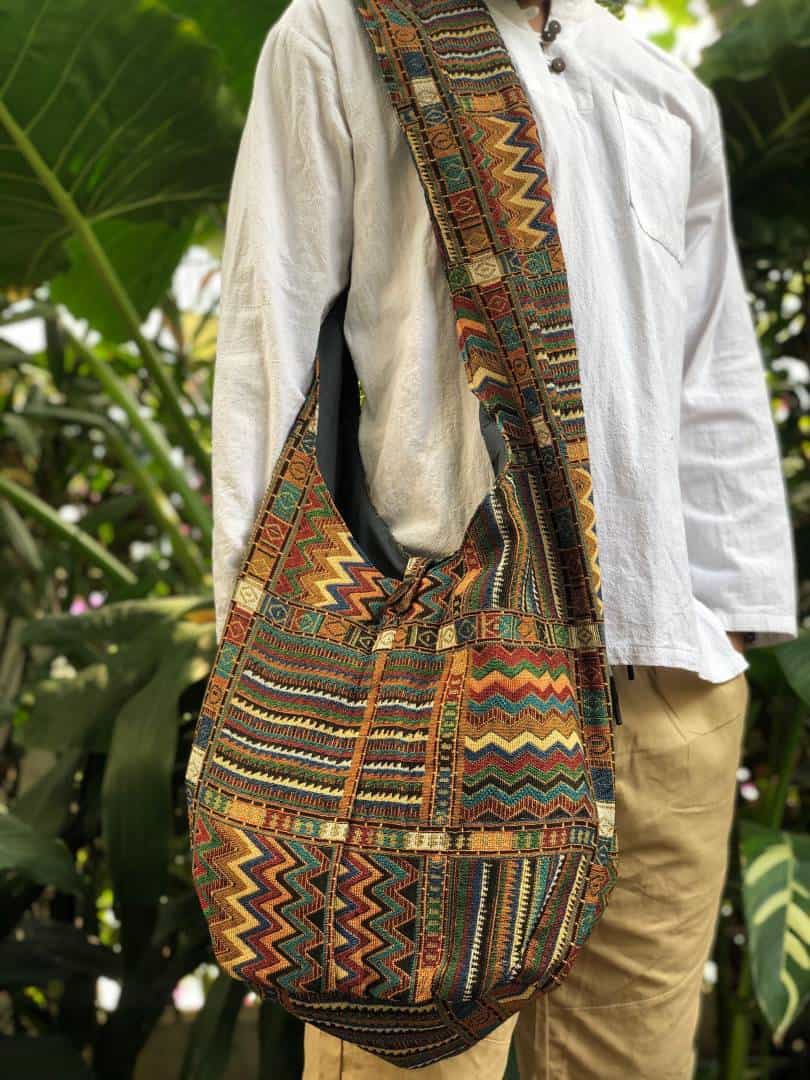Tiger Silk Velvet Ikat Large Tote Bag | Ayca Design – Lucette Collection