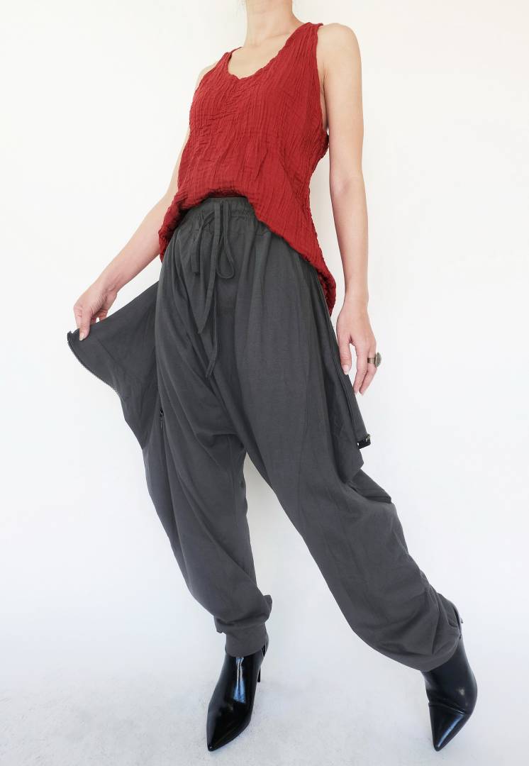 Jersey Aztec Print Cropped Harem Trousers - Black | Fashion, Plus size  outfits, Harem trousers