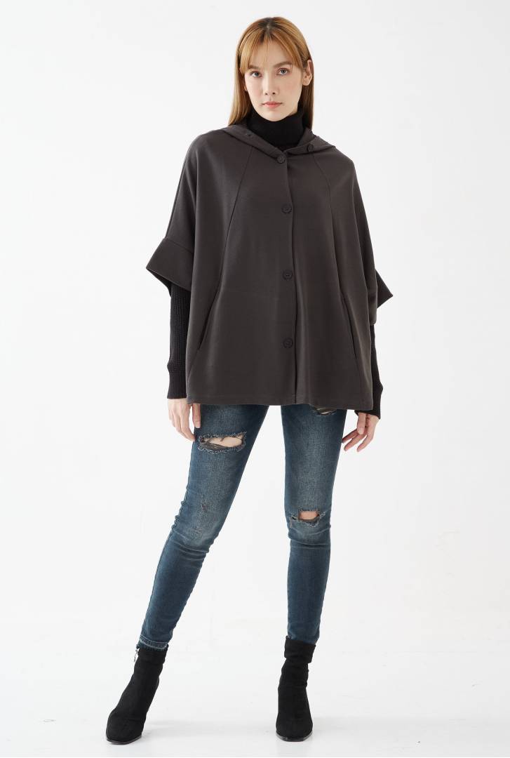 Short sleeve cheap hooded cardigan