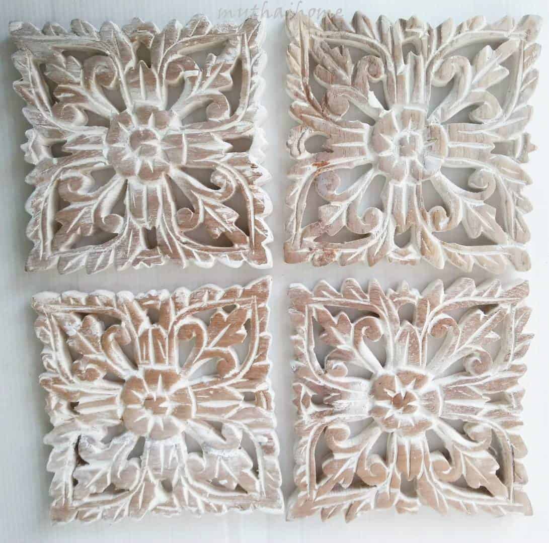 Thai Wood Carving Wall Art Panel Asian Home Decor