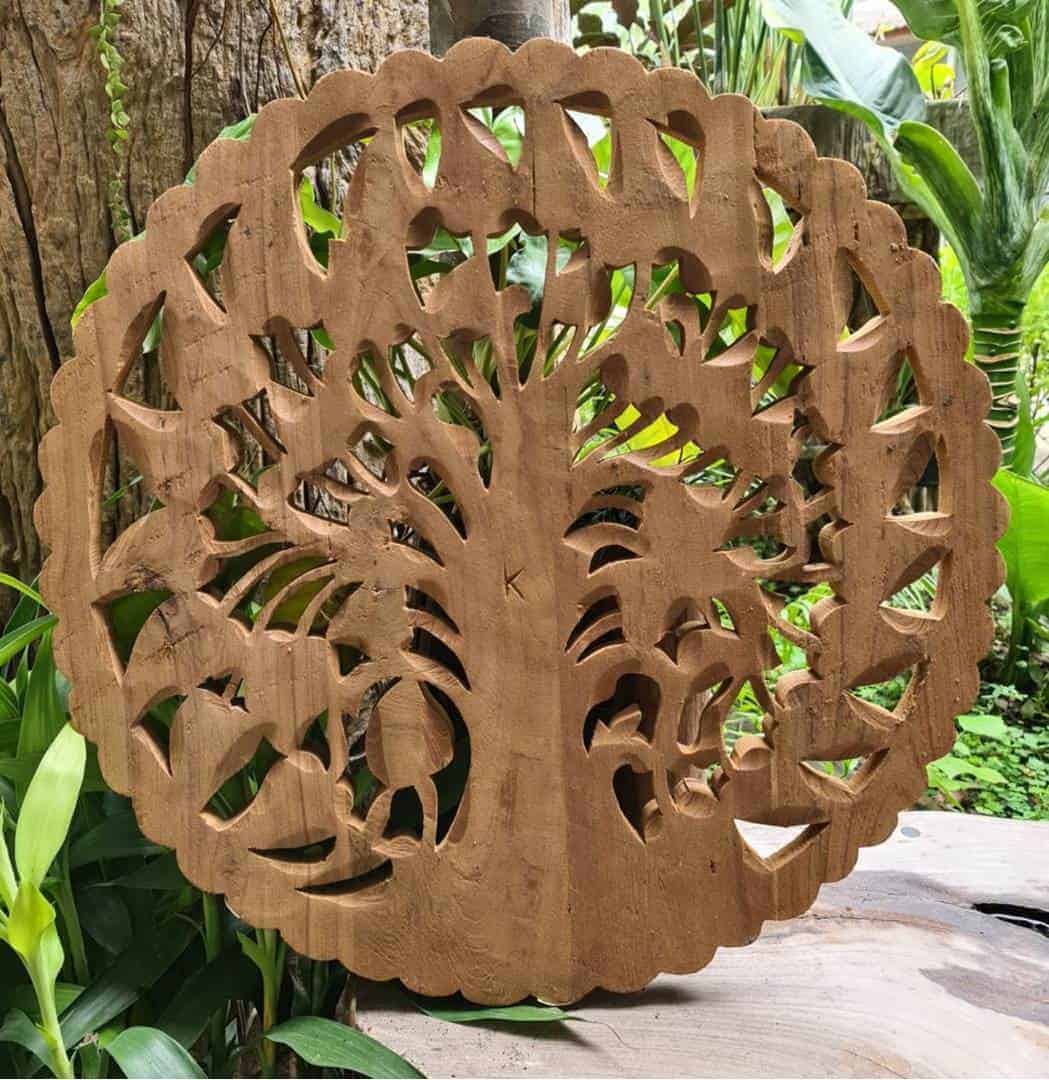 tree carved wall art