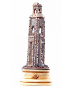 Eaglemoss Lord of the rings chess 13 Osgiliath white rook-