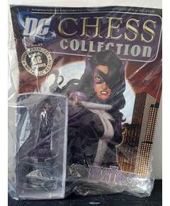 DC Chess Eaglemoss 21 Huntress white rook - new, blister sealed-