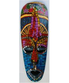 Aborigen Mask 30cm with Mosaics-