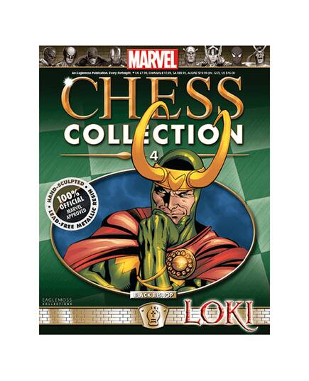 Marvel Chess Eaglemoss 04 LOKI (BLACK BISHOP)-