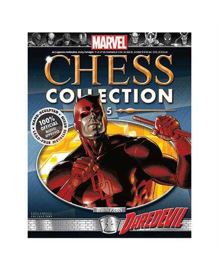 Marvel Chess Eaglemoss 05 DAREDEVIL (WHITE PAWN)-