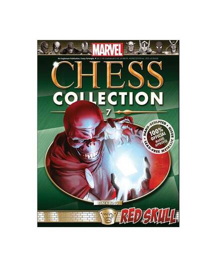 Marvel Chess Eaglemoss 07 RED SKULL (BLACK KING)-