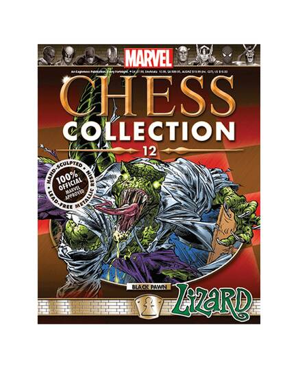 Marvel Chess Eaglemoss 12 LIZARD (BLACK PAWN)-